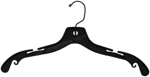 14" Plastic Child Hanger Clear With Zinc Hook - 100 Pcs - Kid Dress Hangers For Stores & Home Closet