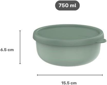 Mepal - Lumina Microwave - Food Storage Containers with Lid for Fridge, Freezer, Steamer & Microwave - Microwave Bowls with Lid - Storage Box - 750 ml - Vivid Mauve