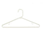 NAHANCO Plastic Tubular Hangers - 16 1/4" Ivory (Pack of 24)