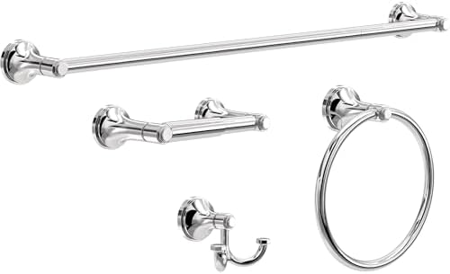 Franklin Brass Woodruff (1-Pack) Toilet Paper Holder Polished Chrome Tissue Roll Holder for Bathroom Organization and Storage Spring-Loaded Toilet Tissue Holder Wall Bathroom Accessories WDRF50-PC - Image 5