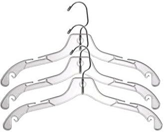 Only Hangers 25 Pcs. Clear 17" Dress Hangers.