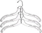 Only Hangers 25 Pcs. Clear 17" Dress Hangers.