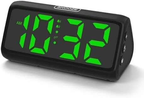 Netzu 2-in-1 Battery & USB Dual Operated Digital Alarm Clock for Bedroom by Netzu