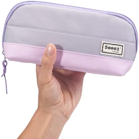 Sooez Wide-Opening Pencil Pen Case, Lightweight & Spacious Pencil Pouch by Sooez