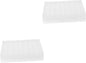 2pcs 40 Lipstick Stand 40 Slots Makeup Holder Lipstick Tubes Display Case Cosmetic Display Cases Storage Canister Lip Gloss Makeup Organizer Cosmetic Storage Boxes Dresser White