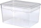 Mainstays Clear Glossy Plastic Extra Tall Closet Storage Shoe Organizer Box with Lid, Pack of 1, 10.5in W x 14.75in D x 8.25in H