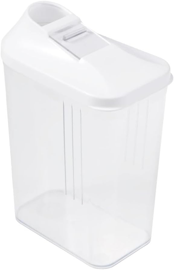 keeeper Paola Pouring Box, Infinitely Adjustable Lid, Plastic, 1 L, 11 x 6.5 x 19 cm, White