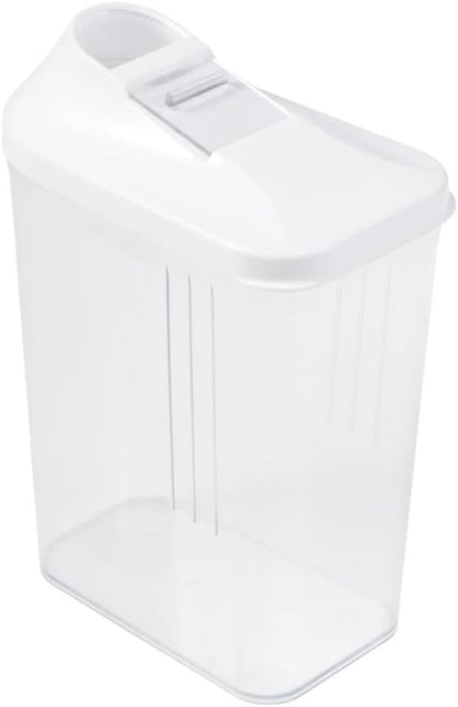 keeeper Paola Pouring Box, Infinitely Adjustable Lid, Plastic, 1 L, 11 x 6.5 x 19 cm, White