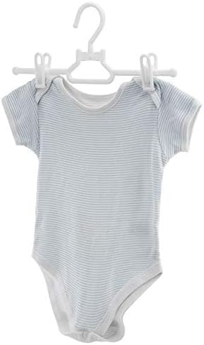 HANGERWORLD 20 White 30cm Childrens Plastic Top Coat Clothes Garment Baby Toddler Hangers
