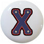 American Alphabet USA Letters Series Style 1 on 1.5" DECORATIVE Glossy Ceramic Dresser Drawer PULLS Cabinet Cupboard KNOBS (X)