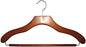 NAHANCO Contemporary Collection: Wooden Suit Hanger with Bar, 17" Cherry (Pack of 50)