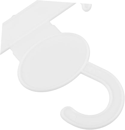 GLEAVI 10Pcs White Plastic Shoe Display Hooks for Slippers Sandals Sneakers Space-Saving Hanging Organizer for Home Retail Supermarkets and Minimalist Shoe Holders for Clean Storage
