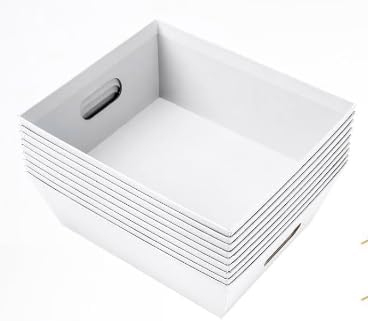 20PACK white Baskets For Gifts Empty, 10 x 8”Thick Gift Basket