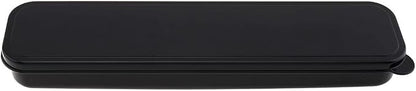 Portable Flatware Box Travel Tableware Storage Case, Simple Tableware Storage Box Case for Cutlery Kit, 9.64 x 2.32 inches (Black)