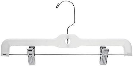 Skirt and Pant Hangers 14" White Heavy Duty, case of 100