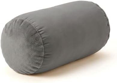 Deluxe Comfort Mooshi Squish Mini Microbead Jelly Bean Bed Pillow (12" x 7") – Airy Squishy Soft Microbeads –Eight Wild Fun Colors to Choose From – Cuddly and Fun Dormroom Accessory – Bed Pillow, Grey by Deluxe+Comfort