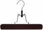 Richards Wooden Pants Hangers - Wood Skirt Hangers - 6 Pack - for Men Shorts and Pants and Women Dress Clothes - Non Slip Slim Closet Space Saving- Walnut