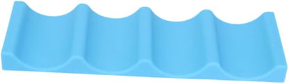 Unomor 2pcs Blue Silicone Beverage Storage Rack Fridge Organizer for Wine Beer Bottles Lightweight Easy to Clean for Party Bars and Picnic Tables