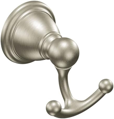 Moen YB2203BN Brantford Brushed Nickel Wall Mount Double Robe Hook - Image 2