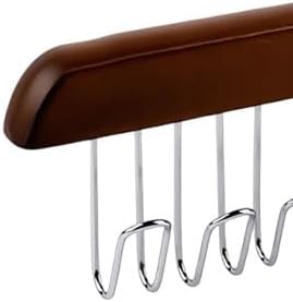 Belt Hangers for Men - 2 Pack Belt Organizer for Closet with 16 Metal Hooks Bra Organizer for Closet - Non-Slip Belt Holder for Closet Space Saving Belt Holder Belt Rack for Closet Brown
