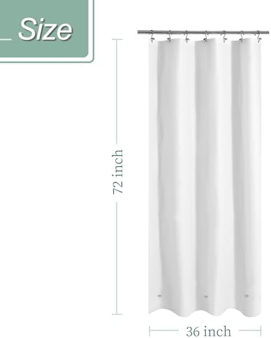 Mrs Awesome 36x72 Stall Shower Curtain Liner White - Image 4