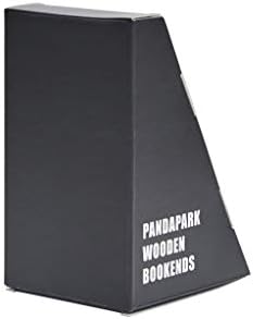 Pandapark Wood,Non-Skid Bookend for Shelves,Heavy Duty,Book Stand for CDs,1 Pair - Image 3
