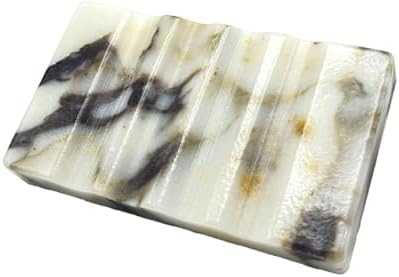 WeDoDecor Marble Soap Dish for Shower - Natural Stone Tray Stand Organizer, Decorative Bar Soap Holder | Non-Slip, Luxury Bath Accessories (Violet)
