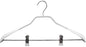 Mawa by Reston Lloyd BodyForm Series Non-Slip Space Saving Clothes Hanger with 2 Clips for Pants or Skirts, Style 42/LK, 1-Piece, White