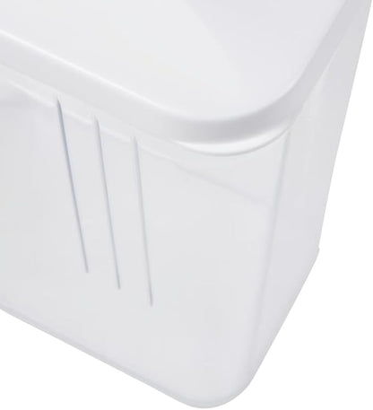 keeeper Paola Pouring Box, Infinitely Adjustable Lid, Plastic, 1 L, 11 x 6.5 x 19 cm, White