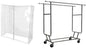 Only Hangers Vinyl Cover for the Double Rail Rolling Clothing Rack, Heavy Duty (Rack not included)