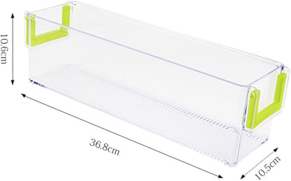 KICHOUSE Fridge Organization Fridge Organizer Kit Can Organizer for Refrigerator Storage Kitchen Storage Box Handle Design