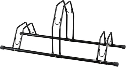 Iris Ohyama Bicycle Stand, Black, for 1 to 3 Cars, Fall Prevention, Space Saving