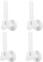 OUNONA 4pcs Scale Holder for Bathroom Wall - Bathroom Scale Body Weight No-Drill Stand 5.1'' - 8.7'' Adjustable Pot Lid Holder for Wall Cabinet Home