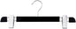 NAHANCO Executive Collection, Wooden Pant Hangers, 14" Black (Pack of 12)