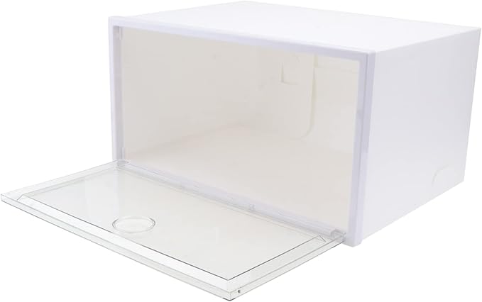1pc Shoe Storage Box Organizer for Home Capacity Dust Container Side Opening Door for Sneakers Accessories and Items