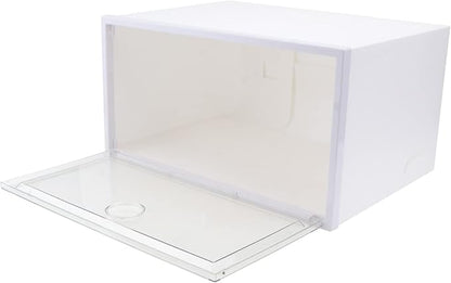 1pc Shoe Storage Box Organizer for Home Capacity Dust Container Side Opening Door for Sneakers Accessories and Items