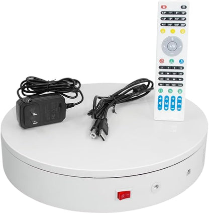 Programmable Motorized Electric Turntable Command-Controlled Rotating Platform Photography Turntable Secondary Development Motorized Electric Lazy Susan for 3D Scaner or Display with USB/Bluetooth