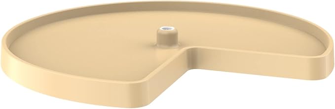 REV-A-SHELF Value Line Polymer Kidney Lazy Susan Shelf for Corner Base Cabinets