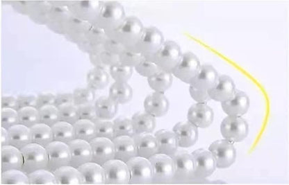 10PCS Pearl Beaded Clothes Rack Large Bowknot Wedding Shop Daily Pants Hangers 1#
