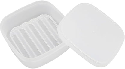 Travel Soap Dish, Soap Box Case with Bar Soap Saver Pad Portable Soap Rest for Bathroom Shower Home Outdoor Gym Fitness Vonpri (Translucent 1Pack)