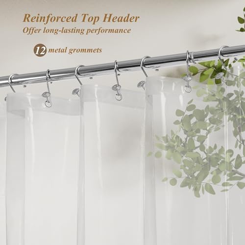 Mrs Awesome Clear Shower Curtain Liner Medium Weight Standard Size - Image 7