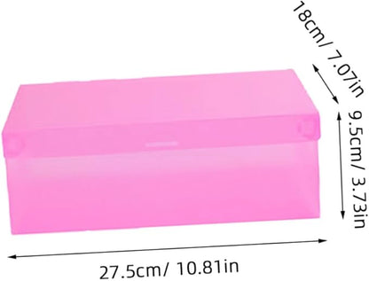 Milisten 7pcs Colored Pp Shoe Storage Boxes with Thickened Flip Lid Stackable Shoe Organizers 27.5x18x9.5cm Foldable Containers for Men Women and ’ Closet Organization