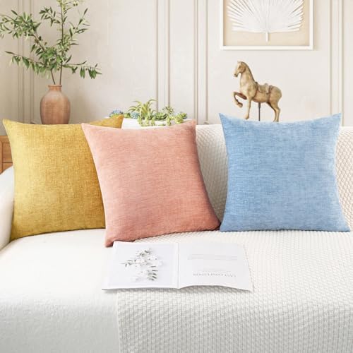 CaliTime Decorative Couch Throw Pillow Covers 26 X 26 Inches Baby Blue - Image 5