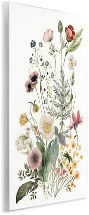 Subtle Spring Blossoms Floral, 13 x 19 Inch Mounted Print on Wall Plaque - Image 2