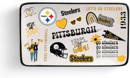 The Memory Company Officially Licensed Team Spirit Trinket Tray, Pittsburgh Steelers by TheMemoryCompany