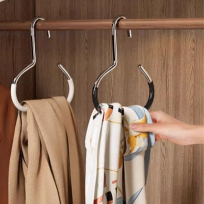 10 Pack Hat Hangers for Closet - Nonslip Space Saving Steel Hat Rack for Baseball Caps, Versatile Hanger Organizer for Belts, Vest, Ties and Scarves (Black)
