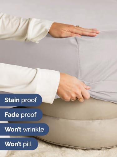 CGK Extra Deep Flex Top Split Head King Fitted Sheet Only - Light Grey - Image 4