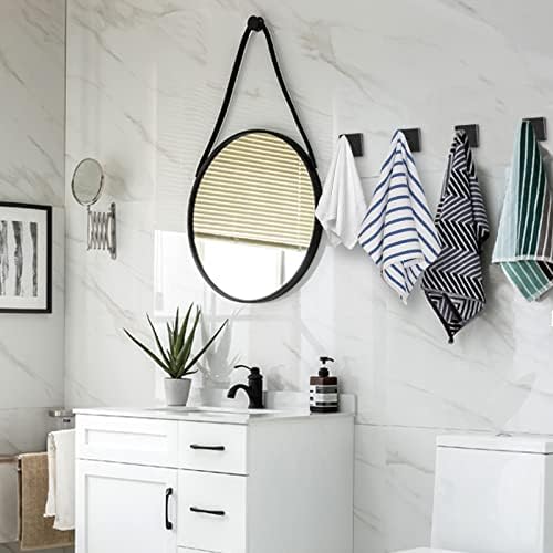 IBosins 4-Pack Towel Hooks Hand Towel Holder Bathroom Robe Hanger Black - Image 5