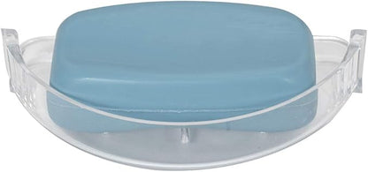 EZ-FLO Clear Replacement Bathroom Plastic Soap Dish, 15204