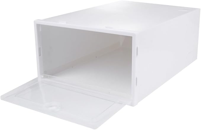 Hemobllo 6pcs Stackable Transparent Shoe Storage Boxes Organizer for Closet Drawer Type Protective Shoe Organizer for Heels Sneakers Slippers Boots PP Material Multi Functional Space Saving